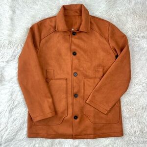 Manly men’s umber jacket patch pockets Size S NWT